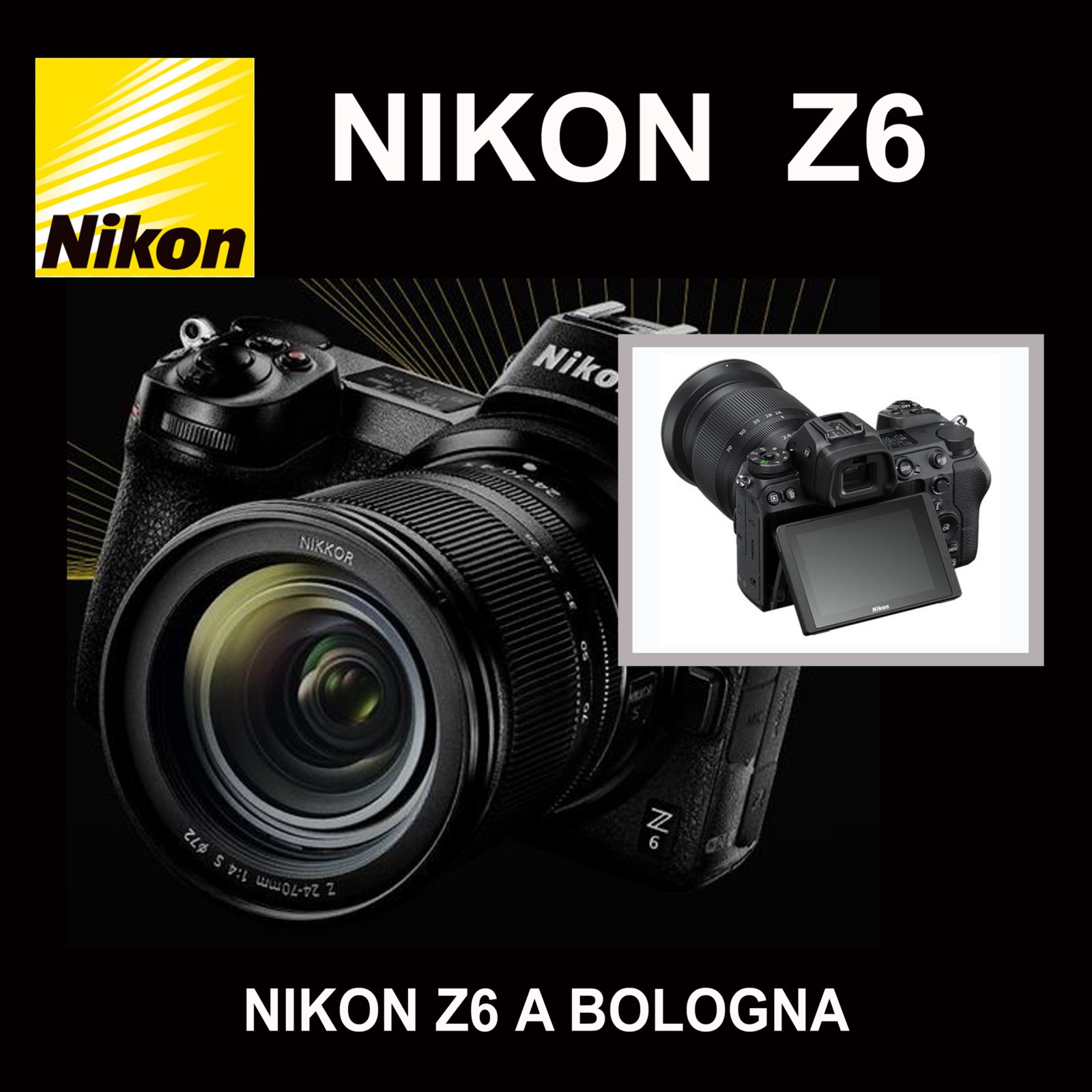 NIKON Z6 FOTOCAMERA DIGITALE MIRRORLESS A PIENO FORMATO FULL FRAME A BOLOGNA