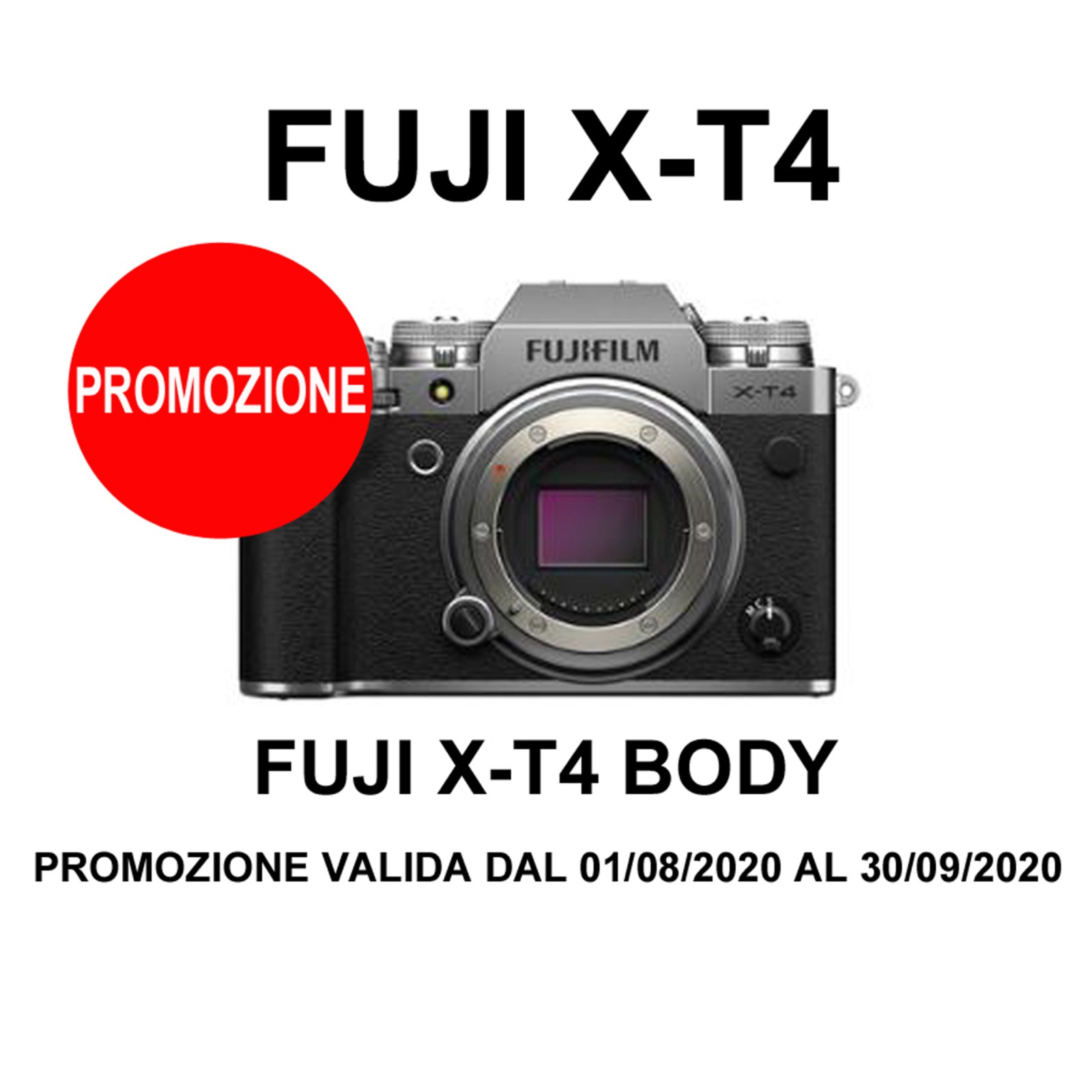 FUJI X-T4 FOTOCAMERA DIGITALE MIRRORLESS A BOLOGNA