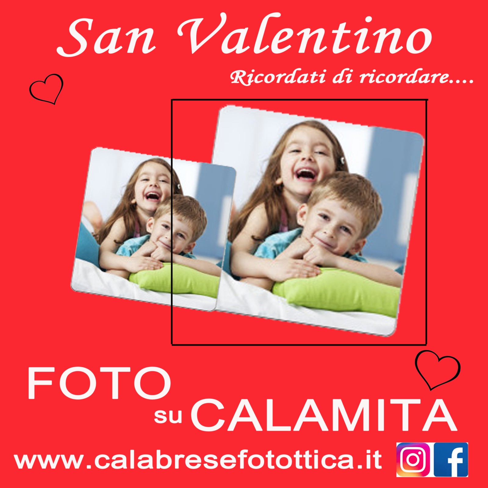 CALAMITA PERSONALIZZATA CON FOTO A BOLOGNA E SAN LAZZARO DI SAVENA PER SAN VALENTINO