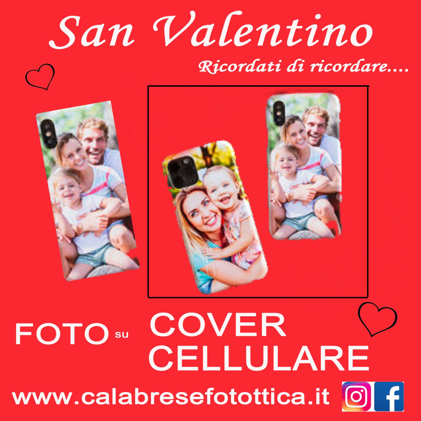 COVER CELLULARE PERSONALIZZATA CON FOTO A BOLOGNA E SAN LAZZARO DI SAVENA PER SAN VALENTINO