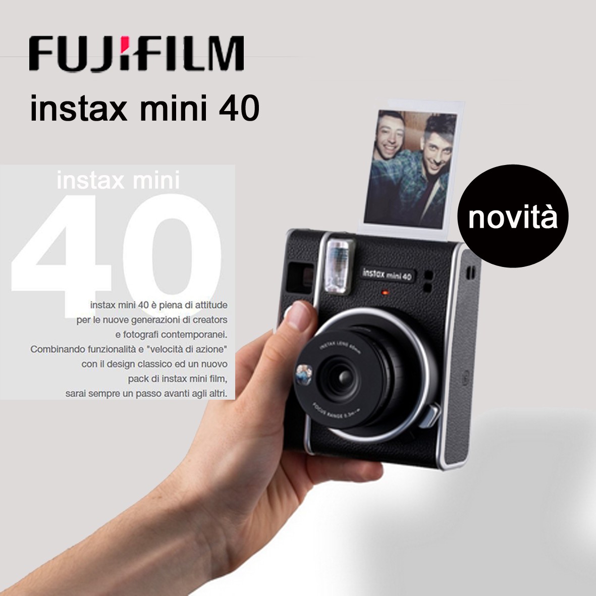 FUJI INSTAX MINI 40 FOTOCAMERA ANALOGICA ISTANTANEA A BOLOGNA E SAN LAZZARO DI SAVENA