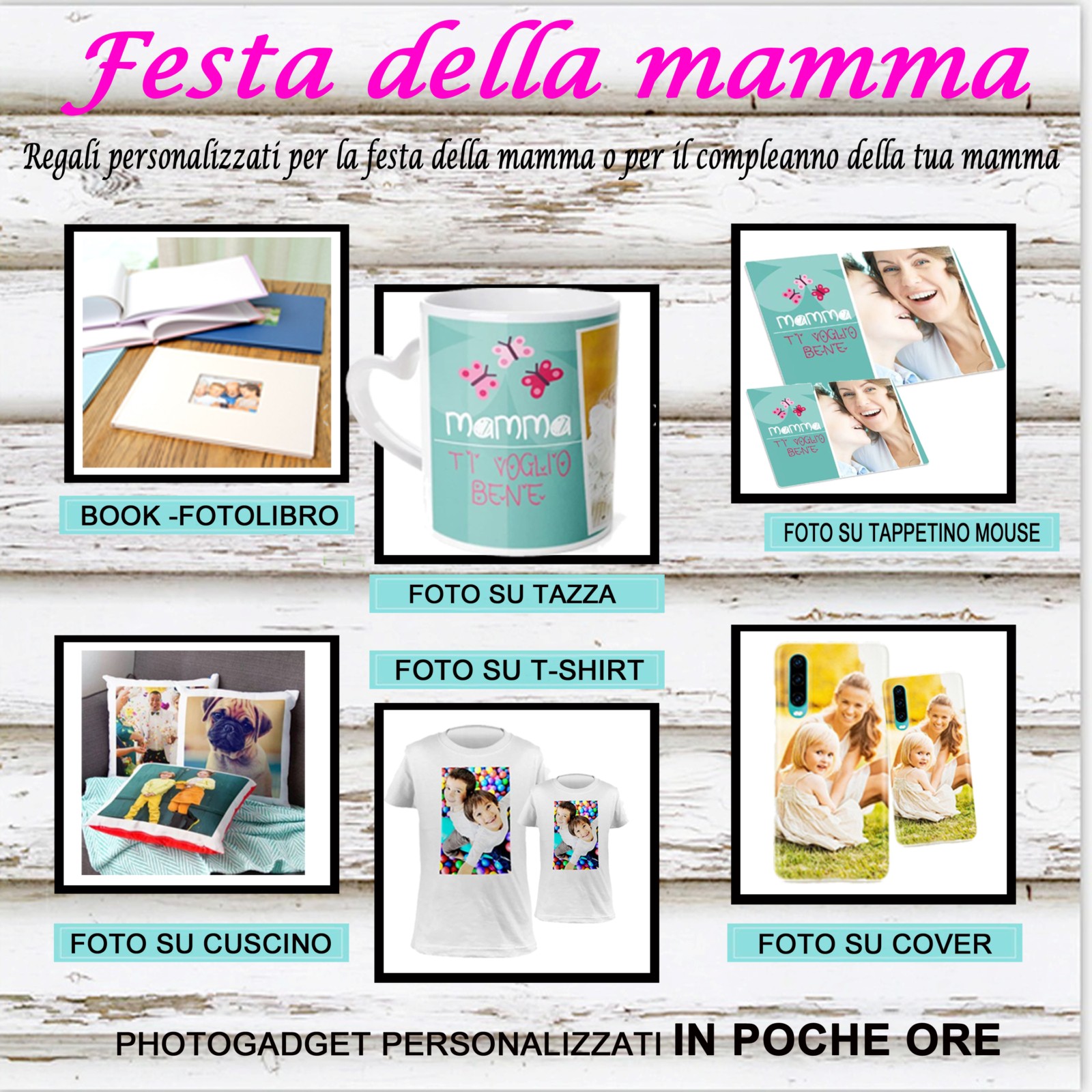 T-SHIRT MAGLIETTA PERSONALIZZATA CON FOTO A BOLOGNA E SAN LAZZARO DI SAVENA PER LA FESTA DELLA MAMMA
