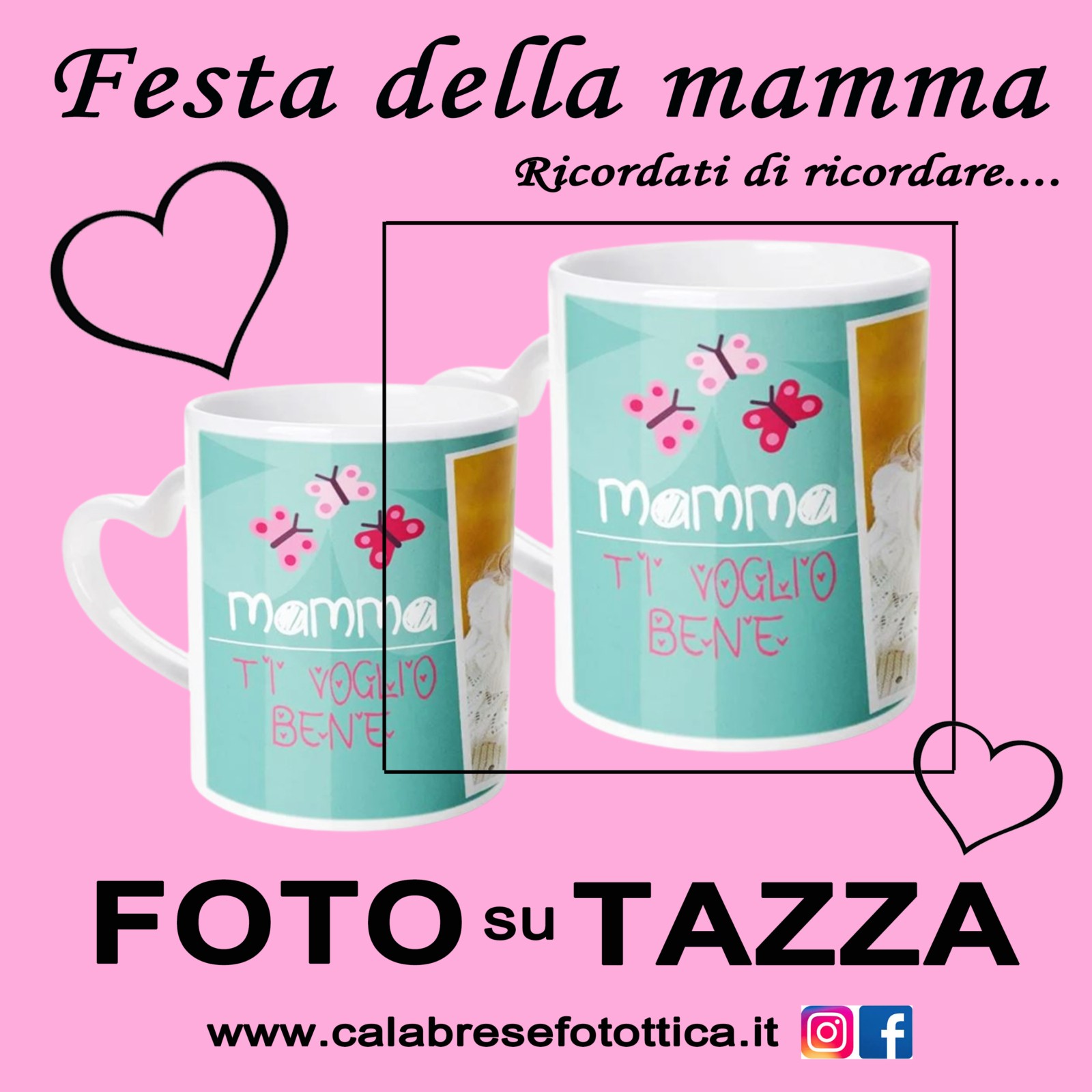 TAZZA PERSONALIZZATA CON FOTO PER LA FESTA DELLA MAMMA A BOLOGNA CALABRESE FOTOTTICA (CALABRESE FOTOTTICA GROUP) VIA B.MARCELLO 10BC BOLOGNA www.calabresefotottica.it