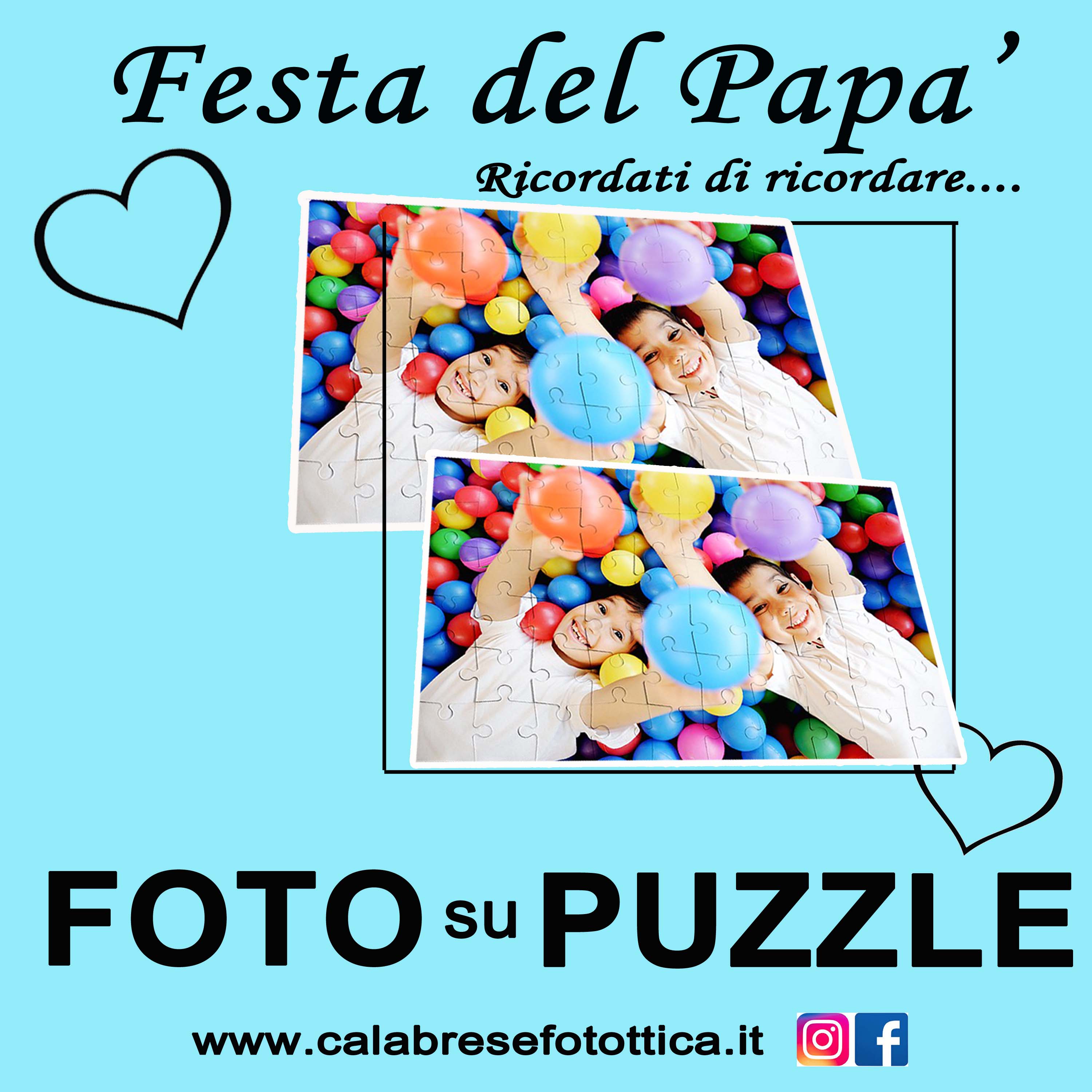 FOTO SU PUZZLE PER LA FESTA DEL PAPA’ A BOLOGNA, BOLOGNA CENTRO STORICO E SAN LAZZARO DI SAVENA: CALABRESE FOTOTTICA GROUP www.calabresefotottica.it