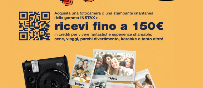 PROMOZIONE FUJI INSTAX 150% FUN A BOLOGNA, BOLOGNA CENTRO STORICO E SAN LAZZARO DI SAVENA: CALABRESE FOTOTTICA GROUP www.calabresefotottica.it