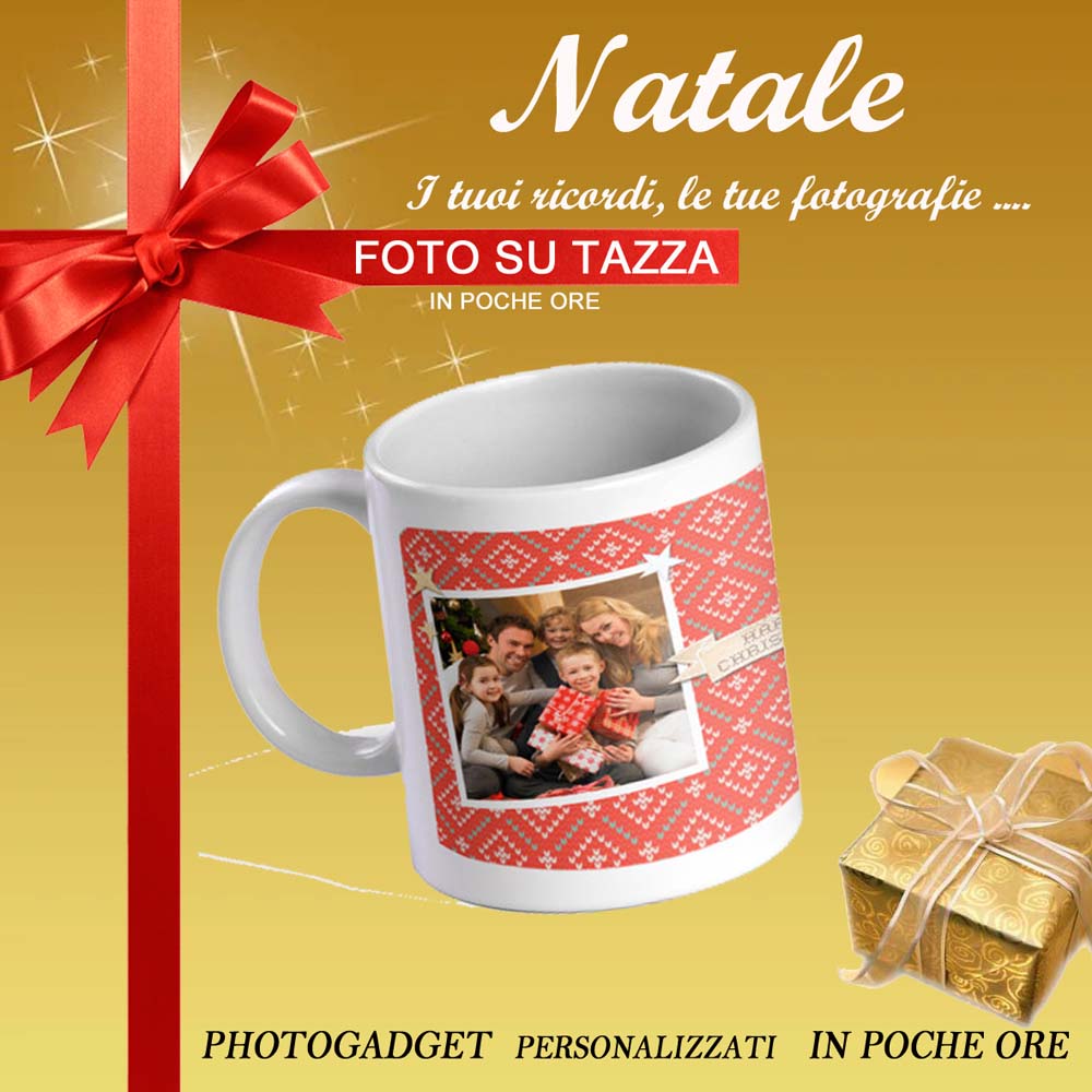 Foto su tazza. Foto Idee regalo personalizzate Natale 2025 a Bologna e San Lazzaro di Savena CALABRESE FOTOTTICA