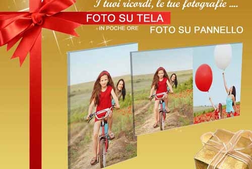 Foto su pannello idea regalo personalizzata Natale 2025 a Bologna e San Lazzaro di Savena CALABRESE FOTOTTICA