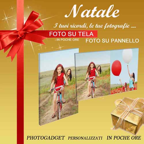 Foto su pannello idea regalo personalizzata Natale 2025 a Bologna e San Lazzaro di Savena CALABRESE FOTOTTICA